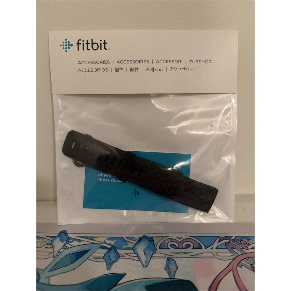 Fitbit Charge 3 & 4 Small Black Genuine Fitbit Accessorie Band FB168ABBKS